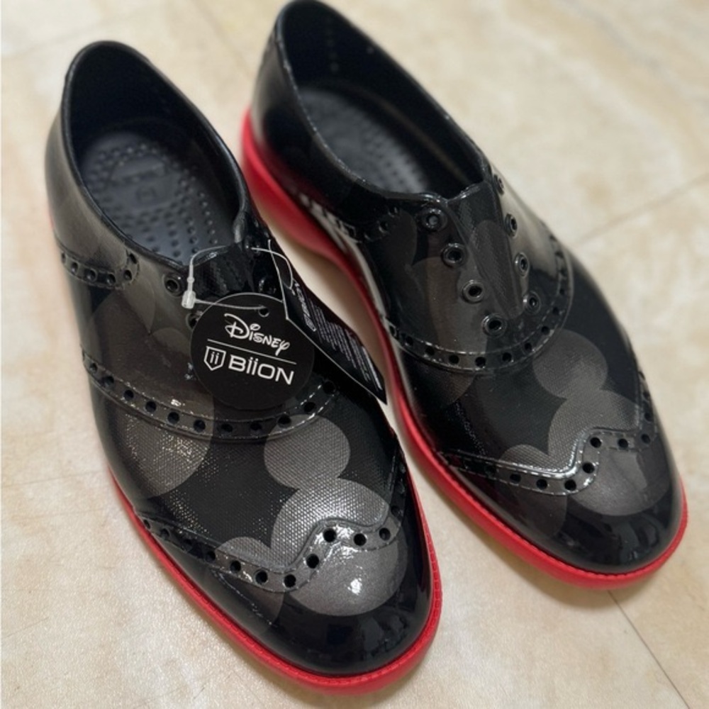 NWT DISNEY X BIION Black and Red Shoes size 5
